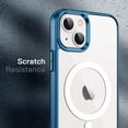 thumbnail image 2 of JETech Magnetic Case for iPhone 13 Mini 5.4-Inch Compatible with MagSafe Wireless Charging, Shockproof Phone Bumper Cover, Anti-Scratch Clear Back (Navy), 2 of 7