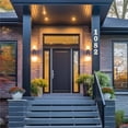 Number Seven Space Lettering 5-Inch Weather-Resistant Metal House Numbers and Letters for Outside ...