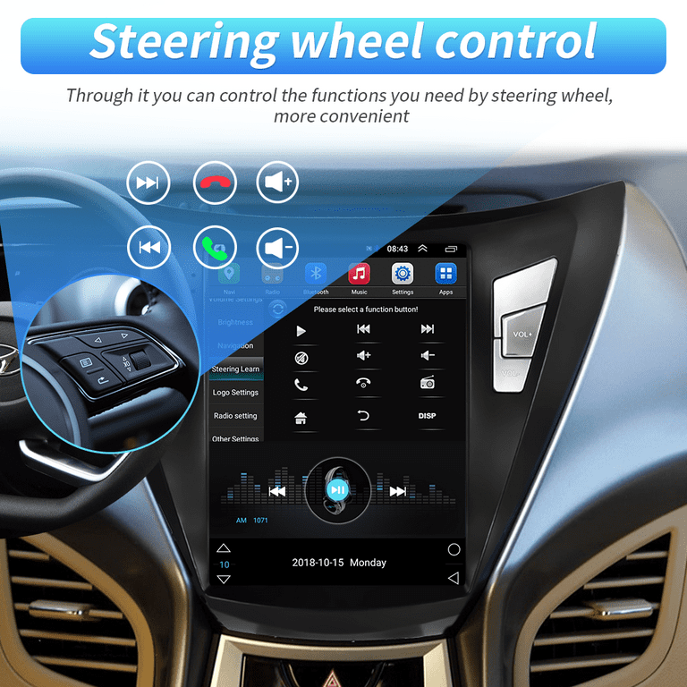 Cheap Hippcron Android 2 Din Car Radio Multimedia Video Player Bluetooth  GPS MAP Universal Auto Stereo For VW Nissan Hyundai Kia Toyota CR-V