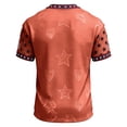 thumbnail image 5 of Soccer Cup 2026 Jersey for Men, Crew Neck Short Sleeve USA Stars Graphic Tee with Waffle Knit Texture - Lightweight Breathable Performance Top for Match Day & Gym Vermilion XL, 5 of 5