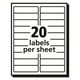 thumbnail image 4 of Etiquetas de dirección Avery imprimibles de 1 x 4 cm, transparente mate, 1000 unidades, 4 of 8