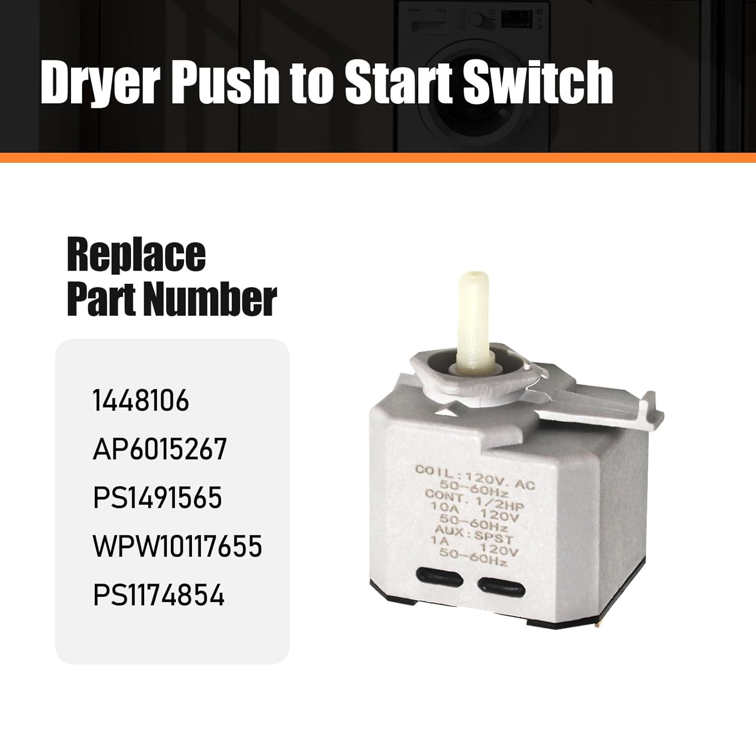Aniceparthy Dryer Start Switch Replacement for Whirlpool Kenmore Maytag Crosley