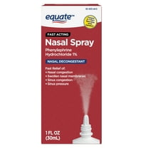 Equate Nasal Four Nasal Spray 1% Phenylephrine Hydrochloride – Fast-Acting Nasal Decongestant, 1 Fl oz