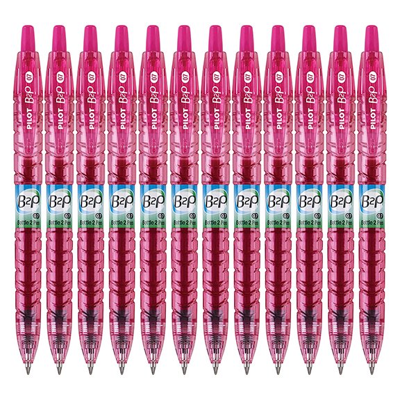 Pilot B2P Colors, Recycled Bottle 2 Pen, Retractable Gel Ink Rolling Ball Pens, G2 Ink, Fine