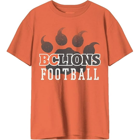 CFL British Columbia Lions Lion Print Orange 2X-Large T-Shirt