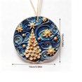 thumbnail image 3 of YuanGuangQ Christmas Acrylic Star Ornaments, 2D Round Winter Decorative Pendant Flat Tree Hanging, Holiday Party Decor for Christmas Tree Home Mantel Shelf Gift Decoration., 3 of 7