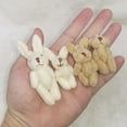 thumbnail image 4 of KUFptva Mini Bunny/Bear Toy Plush Stuffed Soft Toy for Keychain Craft DIY Accessory Birthday Gifts Party Favor 1.8" High, 4 of 7