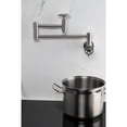 thumbnail image 3 of Kingston Brass KS8108CG Fuller Wall Mount Pot Filler Faucet, Brushed Nickel, 3 of 7