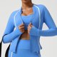thumbnail image 4 of Ailaofu Running Jacket for Women Workout Jackets Zip Up Slim Fit Athletic Yoga Cropped Tops, 4 of 6