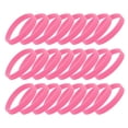 thumbnail image 1 of Unique Bargains 24 Pcs Eye-catching Solid Silicone Bracelets for Sports Pink 7.09'', 1 of 6