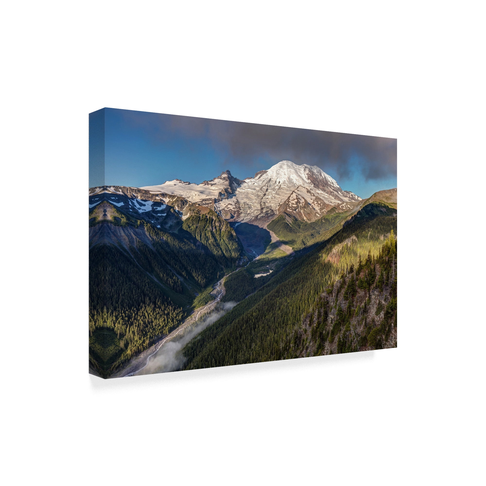 Trademark Fine Art 'Rainier Mountain' Canvas Art by Pierre Leclerc