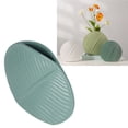 thumbnail image 4 of Florero de cerámica con patrón de hojas hermoso florero de cerámica de estilo nórdico para oficinas ANGGREK Otros, 4 of 8