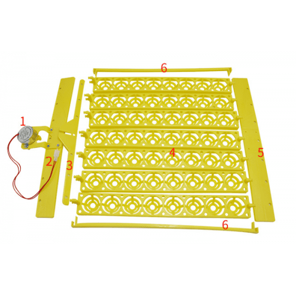56 Eggs Turner Tray Motor Bandejutomática Equipo Codorniz Huevos miniatura de aves Herramientas de incubación Colco Bandeja automática de Turner de huevo