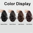 thumbnail image 3 of 12" Ponytail Extension, Short Claw Clip Ponytails Hair Extensions Curly Wavy High Temperature Resistant Synthetic Hair Ponytail Hairpieces for Women, 3 of 7