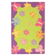 KAS Kidding Around 2' x 3' Hand-Tufted Wool Rug in Lime Green