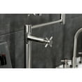 thumbnail image 4 of Kingston Brass KS4708DX Concord Deck Mount Pot Filler Faucet, Brushed Nickel, 4 of 8