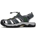thumbnail image 2 of LASUDRAA Mens Closed Toe Outdoor Sandals Waterproof Hiking Sport Sandals with Non-Slip Sole, 2 of 8
