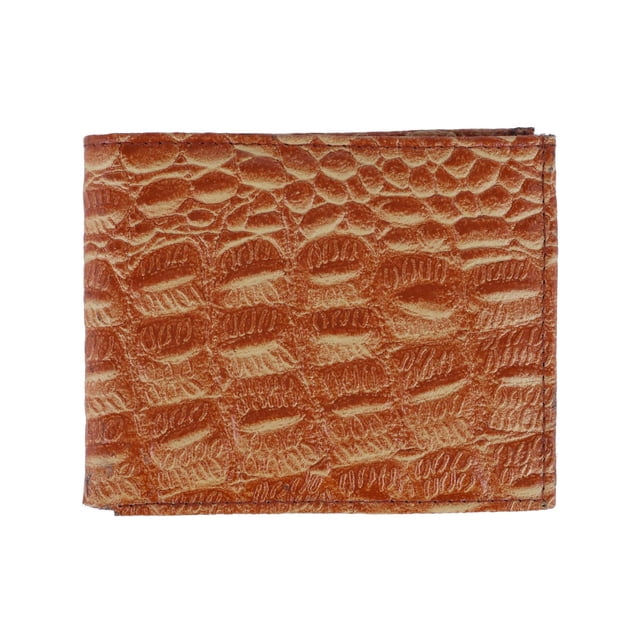 CTM® Alligator Print Bifold Wallet (Men's)