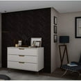 thumbnail image 6 of Rockefeller Mid-Century- Modern Dresser with 3- Drawers in Off White and Nature, 6 of 6