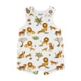 thumbnail image 1 of Mud Pie Lions & Tigers Romper, Yellow, 6-9 Months, 1 of 3