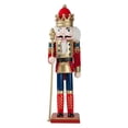 thumbnail image 4 of Nutcracker Figures Classic Nutcracker With Square Base 12in Nutcrackers Soldier Wooden Soldier Nutcracker Figures King Christmas, 4 of 5