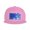 Pink, variant on Flat Bill Snapback Hats for Men Women Magical Blue Snowflake Hip Hop Style Plain Baseball Cap Black
