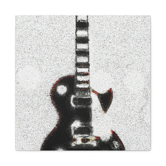 Gibson Through Pointillism - Canvas