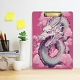 thumbnail image 5 of Acrylic Clipboards with Low Profile Clip, A4 Standard Size 9" x 12.5" File Holder for Writing Drawing, Clip Boards for Doctors Offices, Chinese Dragon Gifts, 5 of 7