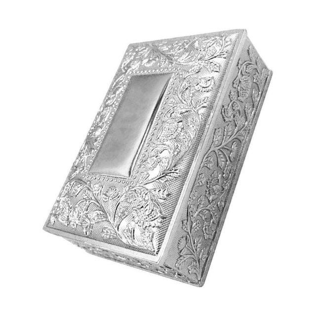 Xingzhi Vintage Style Jewelry Storage Container Retro Trinkets Organizer Case Silver