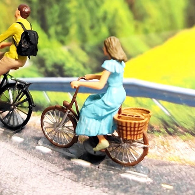 de personas 1/64, de Diorama de de paisaje Pastoral, de de paisaje Azul Yotijar Figuras de personas