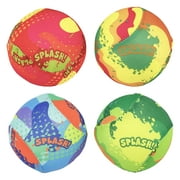Play Day Pool Splash Balls 4-Pack Kids Bath Beach Lake Summer Water Fun, Multi-color, Ages 3+