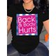 thumbnail image 1 of Camiseta de cuello redondo con estampado de cuadros y letras, informal, de manga corta para primavera y verano, para mujer, para adultos, hombres, mujeres, adolescentes, jóvenes, deportiva e informal., 1 of 7