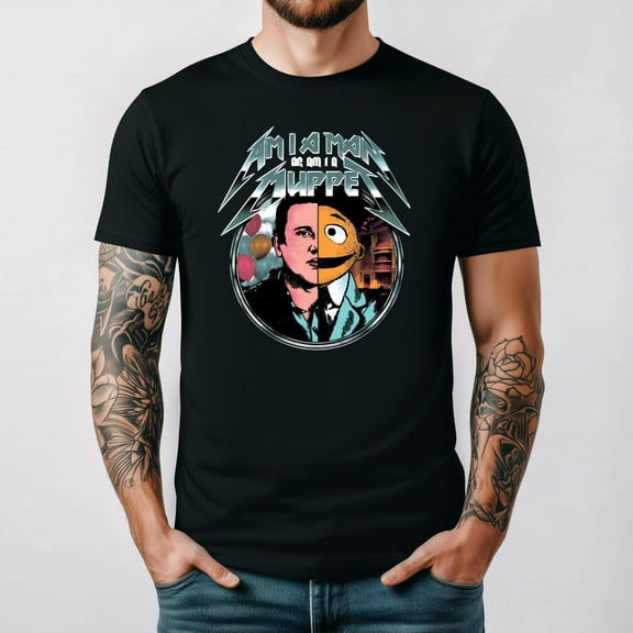 Am I A Man Or Am I A Muppet Funny Movie Quote T-shirt up to size 5XL.