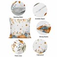 thumbnail image 6 of Throw Pillow Covers, Orange Blue Pumpkins Fall 16x16 Pillow Covers for Couch/Sofa/Bed, Thanksgiving Maple Leaves Decorative Square Linen Cushion Pillowcase for Home Decor, 6 of 9
