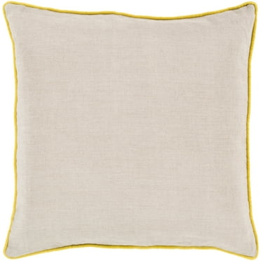20 Light Tan With Ivory Piped Trim Decorative Throw Pillow Down Filler Com - Kenar Home Decorative Throw 20 Light Tan With Ivory Piped Trim Decorative Throw Pillow Down Filler Com - Kenar Home Decorative Throw