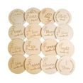 thumbnail image 1 of Tarjetas de Madera de Hito Mensual para Bebé Perfecl Discos de Hito con Letras Talladas, 1 of 2
