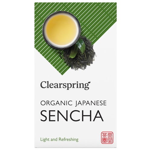 Clearspring Organic Japanese Sencha Green Teabags 20's, British Import (Pack of 3)