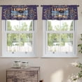 thumbnail image 2 of LALILO Kitchen Curtain Valance I Love You Moon And With Rod Pocket Window Curtain 52"x 18" Set of 2, 2 of 5