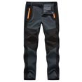thumbnail image 1 of TBMPOY Pantalones de Senderismo para Esquí en la Nieve para Hombres Pantalones Impermeables con Forro Polar de Invierno Pantalones para Acampar Esquí Pesca en Hielo con cinturón 02 Grueso Gris L, 1 of 1