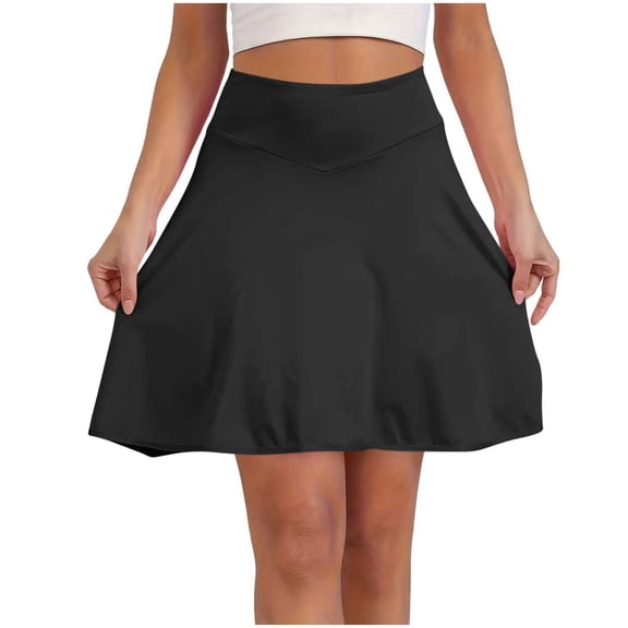 CHEEREAM Womens Tennis Skirts High Waisted Pleated Running Casual Pickleball Golf Skirts with Pockets For Workout