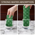 thumbnail image 6 of 4 Pcs Funny Kitchen Towels,Green Christmas Snowflake Pattern Microfiber Dish Towels,Kitchen Tea Towels,Kitchen Towel Set (18" X 26"), 6 of 7