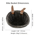 thumbnail image 4 of Meghna Mini Bike Basket Wood Woven Fit for Kids Bike Handlebar and Scooter Baskets Gifts, 4 of 8