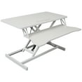 thumbnail image 4 of Olurrisa Adjustable Height Standing Laptop Desk,Adjustable Sit to Stand Up Workstation with Keyboard Tray,White, 4 of 9