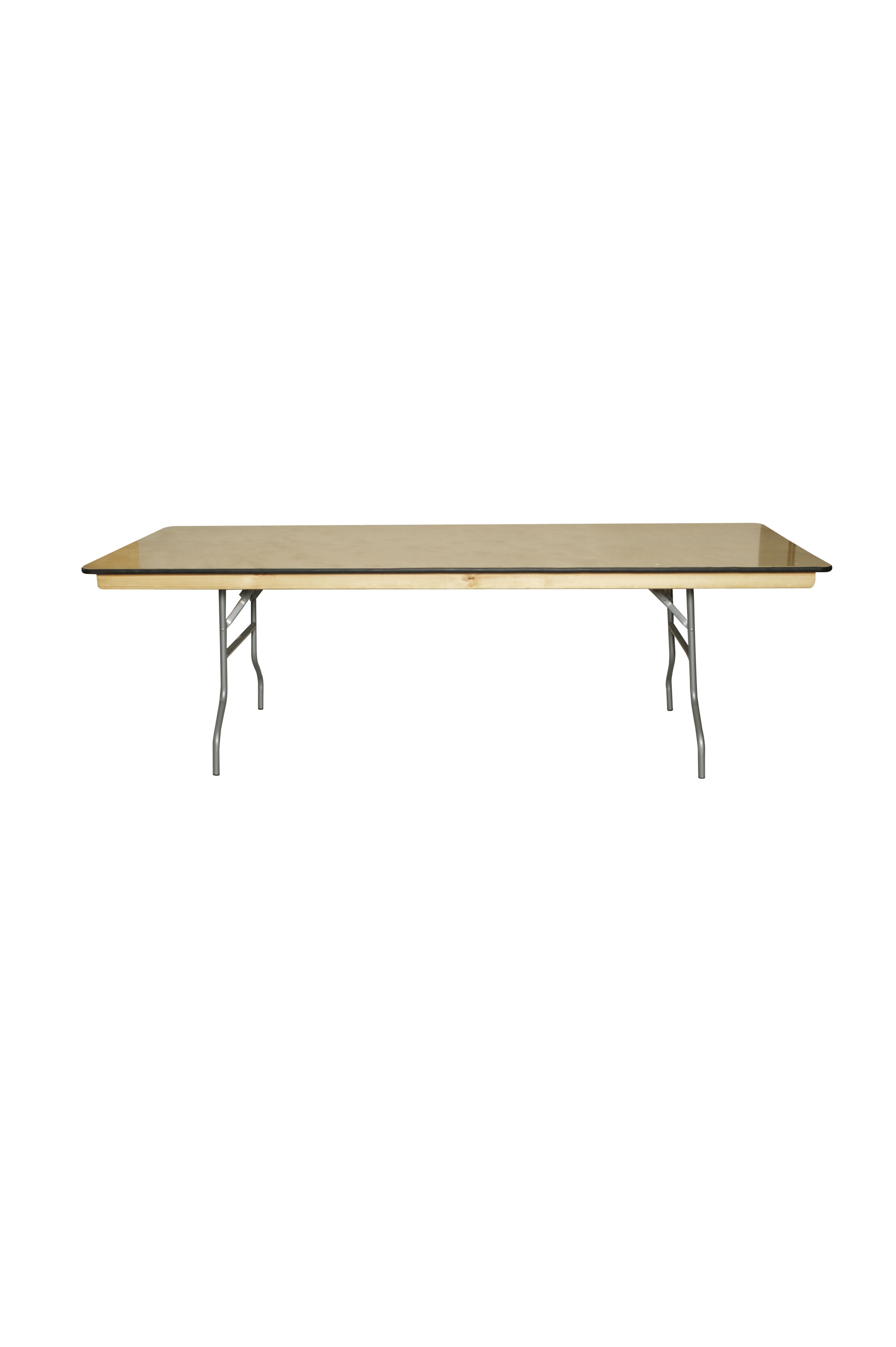 Table - 8' x 40" WFT Series Russian Birch Wood Kings Banquet - Rubber Edge