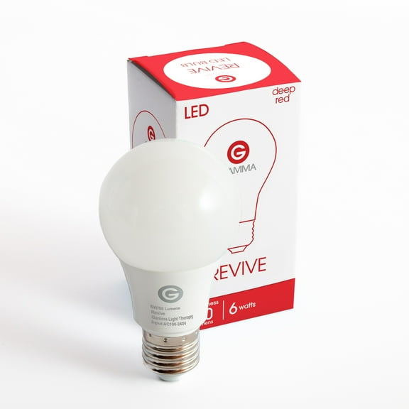 Revive - 670nm - Red Light Bulb - Sleep Therapy By Gamma - Melatonin Promoting Natural Sleep Aid