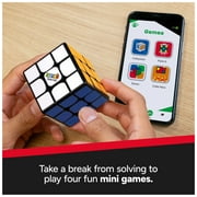 Rubik’s Cube ConnectedX, Bluetooth Enabled 3x3 Classic Cube, Problem-Solving Challenging Brain Teaser Fidget Toy, Adults & Kids Ages 8+