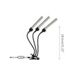 thumbnail image 2 of Tri Head Plant Grow Light 5 Engranajes Regulables Plant Grow Light 360 Grados Ajustable Led Grow Light Con Clip Plant Grow Lamp Con Apagado Automático 4/8/12H Temporizador Para Plantas De Interior Moyic HA027250-01, 2 of 6