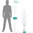 thumbnail image 5 of Naomi Home Christmas Tree Set of 3 LED Trees 4ft, 5ft and 6ft White Birch Tree with LED lights and Remote Control, Outdoor Lighted Christmas Tree for Yards, Xmas decoration, Pack of 3 by Naomi Home, 5 of 10