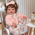 thumbnail image 3 of Muñeca Reborn Babeside Bailyn, 43 cm, con pelo castaño rizado, 3 of 9