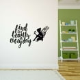 thumbnail image 3 of Girls Find the beauty in Everyday Cute Quotes & Sayings Wall Decal Decoration Cute Fairy Girly Inspirational Vinyl wall Decal Lasts Years and Easily Removable - Size: 20 In(W) x 12 In(H), 3 of 5